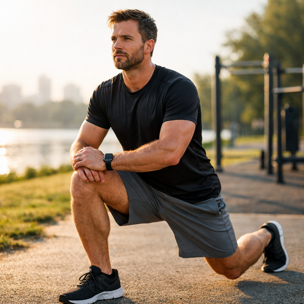 Man Exercising Outside-1 Man Exercising Outside-1